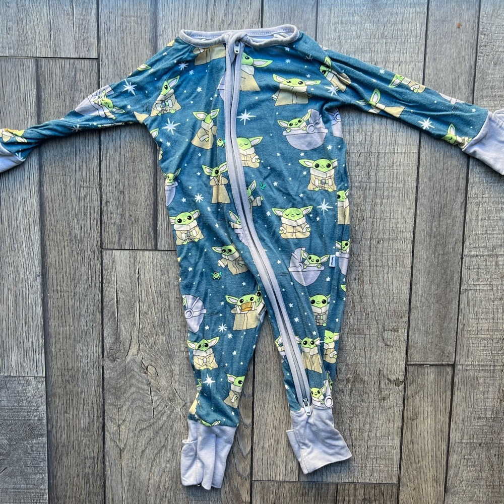 Little Sleepies Grogu star wars Zippie 0-3 months